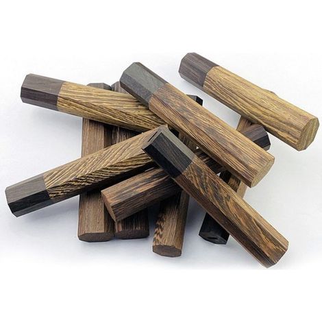 3 japanische Küchenmesser, Ersatz-Kochmesser, achteckiger Holzgriff (1/5)