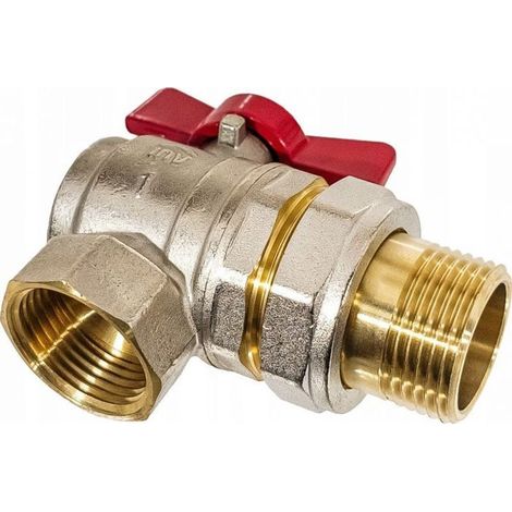Válvula de cierre Invena dn-25 latón 4.0 MPa 140°C (1/3)