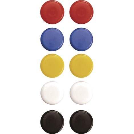 Magnetoplan Signalmagnete, sortiert, D=20 mm 10 Stück 10 Stk