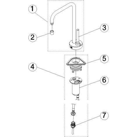 DORNBRACHT 17872861-47 DISTRIBUTEUR D'EAU FROIDE META SQUARE