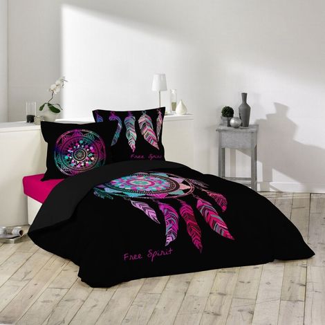 Housse de couette 240x260 Porte Bonheur 100% coton
