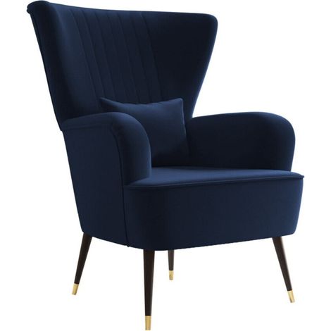 Sillón Orem 111, Magic Velvet 2216, 103x82x85cm, Tapiz, Patas: Metal, 0