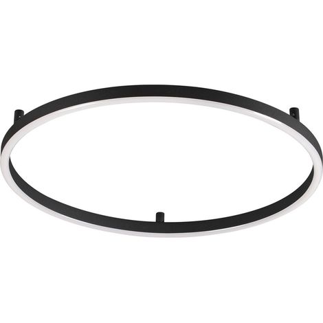 Ideal Lux Plafoniera Moderna Oracle 1 luce LED integrato nero alluminio
