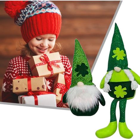 Plüschpuppe, St. Patrick's Day Dekoration, gesichtslose Puppe, Dekoration, Weihnachtsschmuck (1/5)