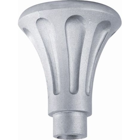 Base ou chapiteau, forme trompette royale - Hauteur 195mm base diamètre 195mm pour tube Ø80mm - Aluminium - DECO FER FORGE (1/3)