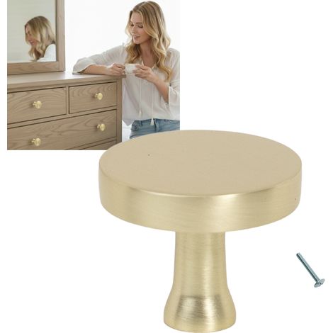 Tirador de mueble, manija de mueble, dorado, dorado mate, unidad, estilo moderno, AKS (1/5)