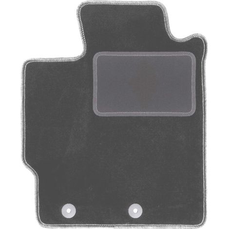 Tapis de sol conducteur en velours pour : Toyota Yaris III FL hatchback (2017-2020) graphite (1/5)