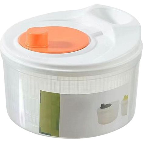 Essoreuse à Salade 3L Capacité XL - Lave-Légumes, Égouttoir et Séchoir avec Bol Passoire Intégré (1/5)