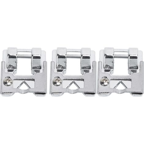 Lot de 3 pieds-de-biche multifonctions universels antirouille, de couleur vive, accessoires pour machines à coudre (1/5)