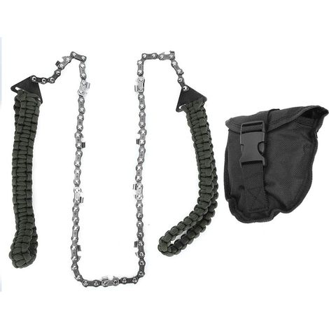 Sac rangement 25.6 pouces – scie chaîne poche – outil survie plein air – jardinage coupe taille (1/5)