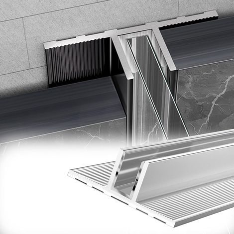 Profilé de porte douche sur mesure avec coussinet protection en (1/5)