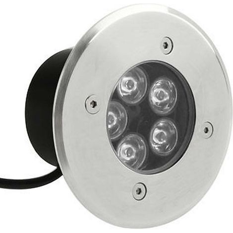 FARETTO 5W 5 LED INCASSO ESTERNO CALPESTABILE 6500K IP67 SEGNAPASSO BIANCA