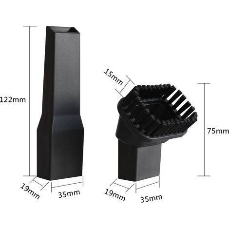 Compatible with ZL601R/ZL601A/SC861 vacuum cleaner accessories: flat nozzle, square brush head, and nozzle two-piece set. (1/5)