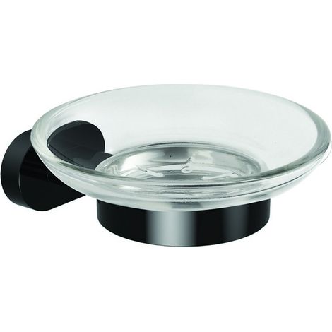 Portasapone bagno colore nero linea Nico-B5 kamalu