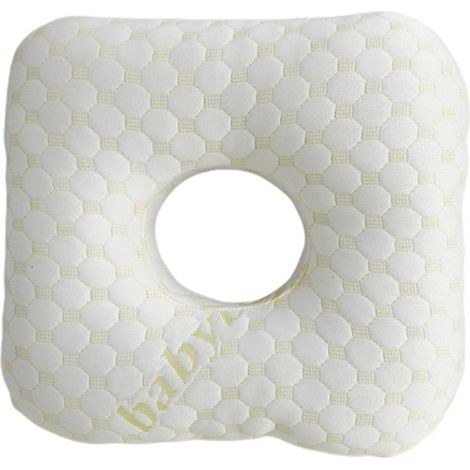 Oreiller d'oreille doré à trou unique - Oreiller de protection d'oreille pour dormeurs latéraux, en soie de lait et coton PP, lavable, confortable pour les salons de beauté et les patients allaitants (1/5)