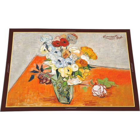 Carmani, tovaglietta in plastica - VAN Gogh/Rose e Anemoni