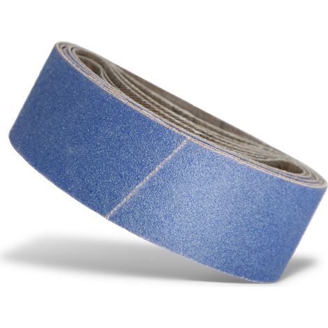 MENZER Blue Schleifbänder, 303 x 40 mm, f. Handbandschleifer, Zirkonkorund (10 Stk.) K120