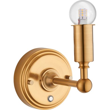Applique LED ricaricabile 1,5W dimmer ottone antico Endon (1/5)