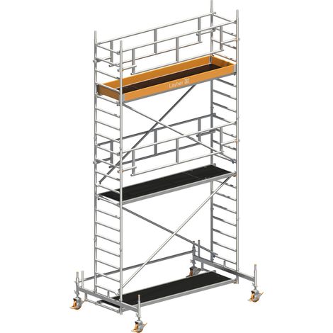 Layher Rollgerüst Uni Standard P2 Safety Plus mit Doppelgeländer 6,35m AH (1/3)