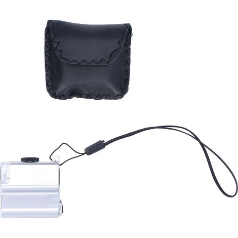 Mini-Lupe 55x, rutschfest, tragbar, mit LED-Beleuchtung, für Schmuckbegutachtung und Uhrenpflege (1/5)