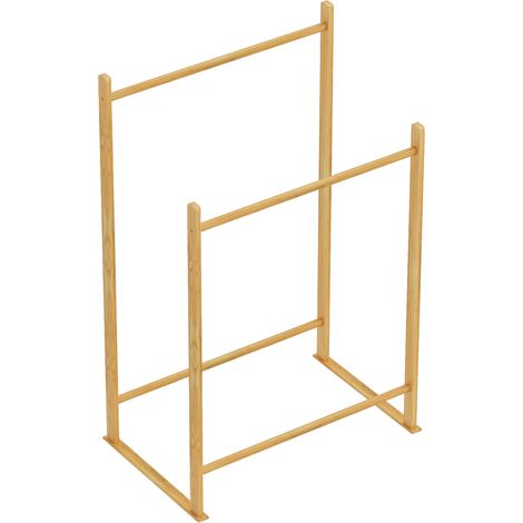 Appendiabiti da ingresso di design in legno di pino 122 x 80 x 50 cm finitura naturale 030010373