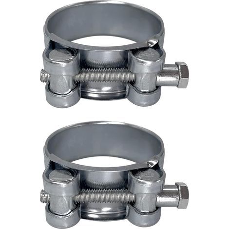 AIDUCHO Lot De 2 Colliers De Serrage Renforcés En Acier Galvanisé Pour Tuyaux De 48 À 51 Mm (1/5)