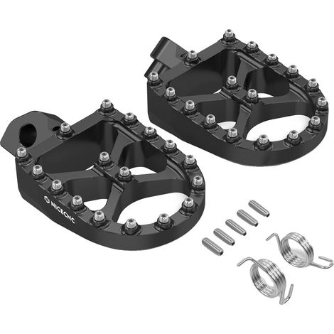 Fußstütze, vergrößerte Plattform, robuste Aluminiumkonstruktion, Schwarz (1/2)