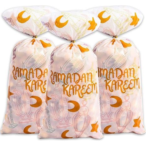 50 sachets cadeaux Eid Mubarak pour bonbons et biscuits, décoration Kareem 2024 (1/4)
