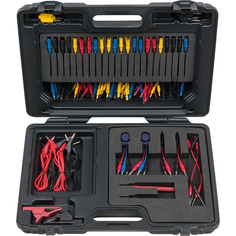 KS TOOLS 12/24V Master Diagnóstico Juego de cables de prueba y medición, 92 piezas - 150.0950 (1/5)