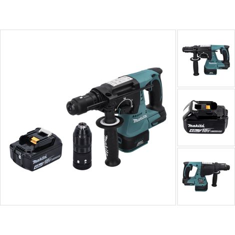 Makita DHR 243 M1 Akku Bohrhammer 18 V SDS plus Brushless + 1x Akku 4,0 Ah - ohne Ladegerät