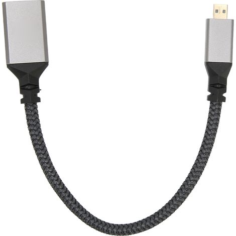Câble HDMI Micro Mâle-Femelle 4K 60Hz 0.2m pour Caméra GoPro PC Projecteur