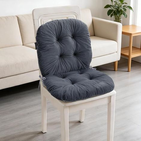 Cushions for high back garden chair 42 x 85 cm, extra thick seat cushions, office chair cushions and stool, cushions for garden furniture, cushions for garden chairs (1/5)
