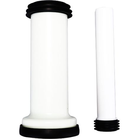 Tuyau de Raccordement WC en PP - Diamètre 100mm - Pour Déviation/Extension Évacuation - Blanc (1/4)