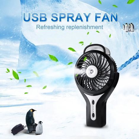Ventilateur de Poche - Non spécifié - Mini USB - Rechargeable - Noir - Portable (1/4)