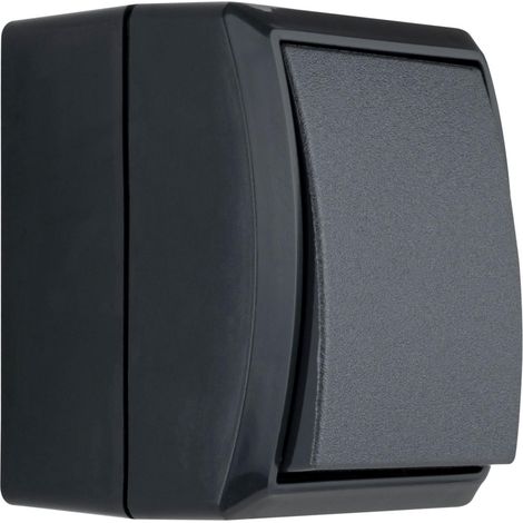 REV 0007301900 Aufputz-Schalter IP44 Anthrazit