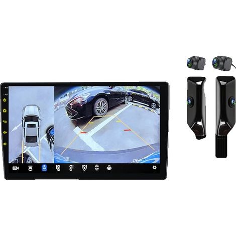 Radio para coche, pantalla táctil, soporte multimedia, compatible con Toyota Yaris 2012-2017, PX4 (6GB 128GB) 360 (1/2)