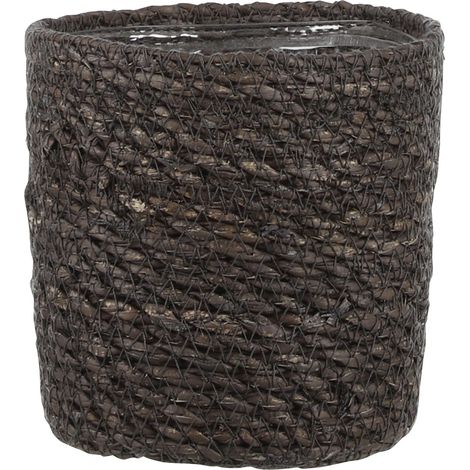 Mica Übertopf Korb Atlantic Ø 12 x 12 cm grau Topf