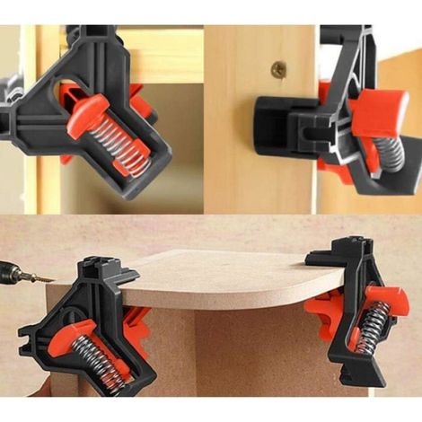 Pince À Angle Droit - 5 À 22 Mm - Pour Assemblage Bois Et Joints En T - Lot De 4 (1/5)