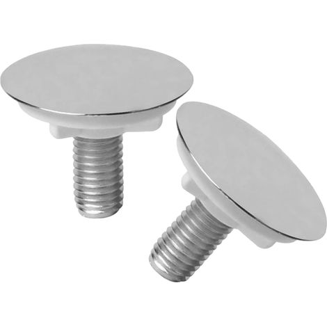 Lot de 2 bouchons de robinet de cuisine en plastique argenté (1/5)