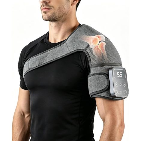 Masseur Epaule 3 en 1, Coussin De Massage Chauffant Sans Fil Pour Épaule, 5 Niveaux de Chauffage (1/5)