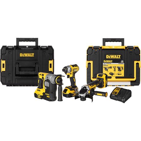 DeWALT Werkzeuge - Akku-Werkzeug-Set, 9-teilig, mit Akkus und Ladegerät DCK305P3T (1/5)