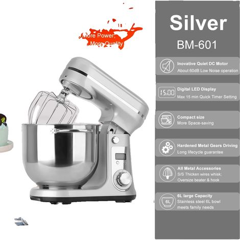 Robot de cuisine BioloMix, puissance de 1200W, capacité de 6L (1/2)
