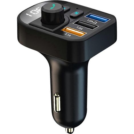 Auto-FM-Transmitter, universelle Freisprecheinrichtung, 3 USB-Anschlüsse, Auto-MP3-Player, Bluetooth-Radioempfänger