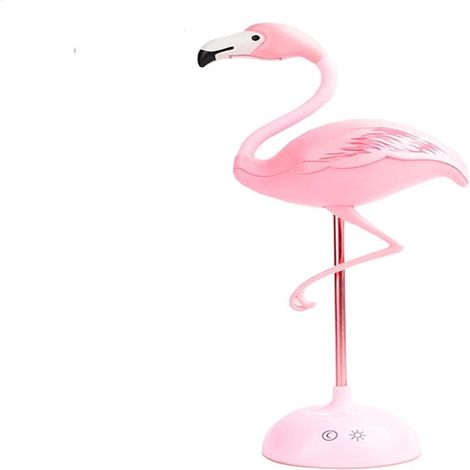 Lampe de bureau flamant rose LED, USB, tactile et à intensité variable, pour enfants, étudiants, chambres et salons (1/4)