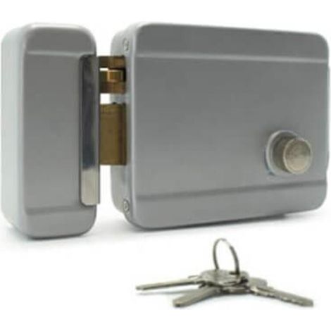 Serrure électrique réversible à mémoire mécanique interphone bouton clé - Avidsen - 102255