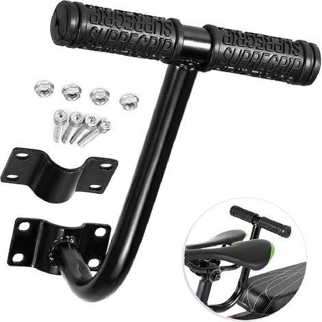 Fahrrad-Hinterradfußraste – 1-teilig – Stahl – Universelle Kindersicherung – Für Standardrahmen – Schwarz (1/5)