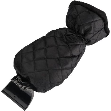 Gratte-Givre Ganté, Gratte Givre Pare-Brise Moufle avec poignée Douce antidérapante Gratte-Givre raclette Pare Brise Outil d'hiver