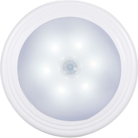 Mini lámpara de noche con sensor de movimiento PIR, 6 LED de alto brillo y detección automática de presencia por infrarrojos. (1/5)