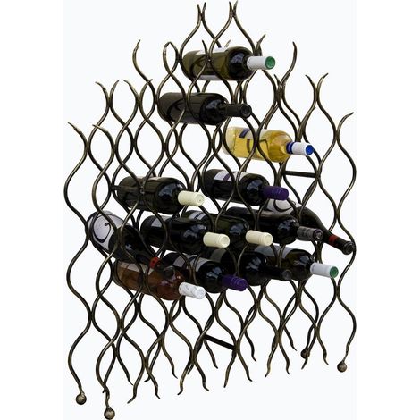 Weinregal "Grand Feu" Metall Schmiedeeisen für 40 Flaschen Flaschenhalter 95 cm