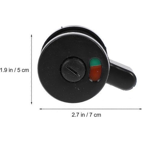 HONORNIC - Lot de 5 verrous de porte avec indicateur de confidentialité pour toilettes publiques (1/2)